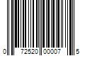 Barcode Image for UPC code 072520000075