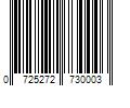 Barcode Image for UPC code 0725272730003