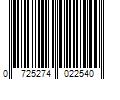 Barcode Image for UPC code 0725274022540