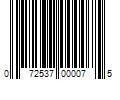 Barcode Image for UPC code 072537000075