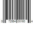 Barcode Image for UPC code 072554001604