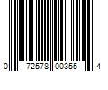 Barcode Image for UPC code 072578003554