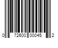 Barcode Image for UPC code 072600000452