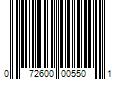 Barcode Image for UPC code 072600005501