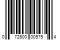 Barcode Image for UPC code 072600005754