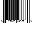 Barcode Image for UPC code 072600042629