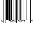 Barcode Image for UPC code 072600081727