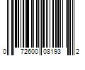 Barcode Image for UPC code 072600081932