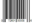 Barcode Image for UPC code 072601000086