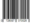 Barcode Image for UPC code 0726087070025