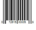 Barcode Image for UPC code 072615000058