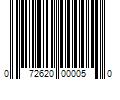 Barcode Image for UPC code 072620000050