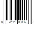 Barcode Image for UPC code 072620000067