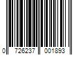 Barcode Image for UPC code 0726237001893