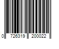 Barcode Image for UPC code 0726319200022