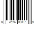 Barcode Image for UPC code 072632000079