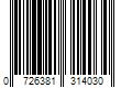 Barcode Image for UPC code 0726381314030