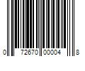 Barcode Image for UPC code 072670000048