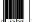 Barcode Image for UPC code 072700000277