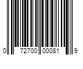 Barcode Image for UPC code 072700000819