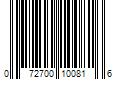 Barcode Image for UPC code 072700100816