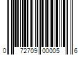 Barcode Image for UPC code 072709000056