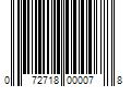 Barcode Image for UPC code 072718000078