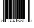 Barcode Image for UPC code 072720000073