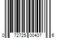 Barcode Image for UPC code 072725004076