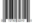 Barcode Image for UPC code 072730323100