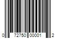 Barcode Image for UPC code 072750000012