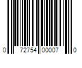 Barcode Image for UPC code 072754000070