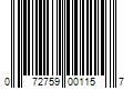 Barcode Image for UPC code 072759001157