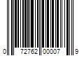 Barcode Image for UPC code 072762000079