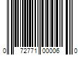 Barcode Image for UPC code 072771000060