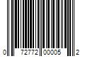 Barcode Image for UPC code 072772000052