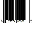 Barcode Image for UPC code 072774000067