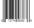 Barcode Image for UPC code 072774583836