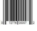 Barcode Image for UPC code 072776000072