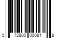 Barcode Image for UPC code 072800000818