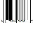 Barcode Image for UPC code 072810000037