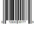 Barcode Image for UPC code 072830001779