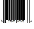 Barcode Image for UPC code 072866000074