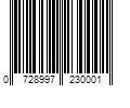 Barcode Image for UPC code 0728997230001