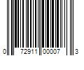 Barcode Image for UPC code 072911000073