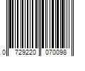 Barcode Image for UPC code 0729220070098