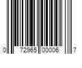 Barcode Image for UPC code 072965000067