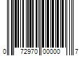 Barcode Image for UPC code 072970000007