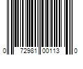 Barcode Image for UPC code 072981001130