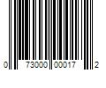 Barcode Image for UPC code 073000000172